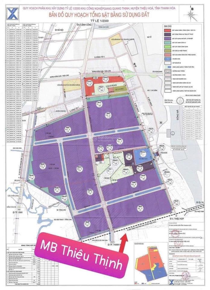 Chính chủ bán lô đất vị trí kim cương đối diện khu công nghiệp giang quang thịnh, thanh hóa