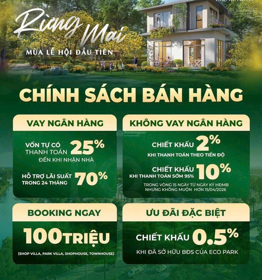 Bán shophouse rừng mai kinh doanh cực tốt  giá cực chất tại eco retreat long an, 15 tỷ, 144 m2