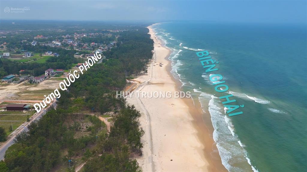 Bán đất biển gio hải  mặt tiền quốc phòng