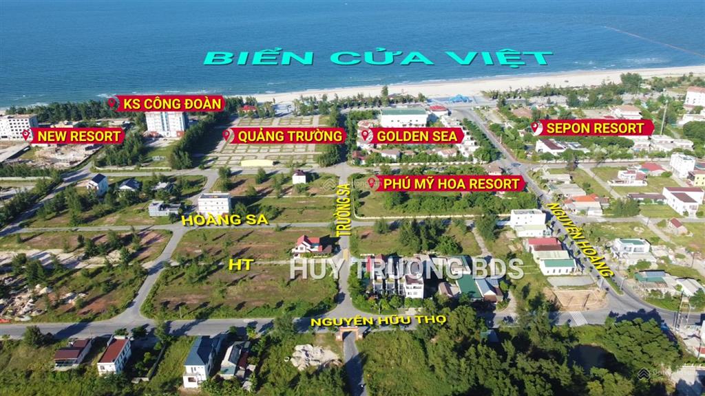 Mặt tiền trường sa trục thông nối ra biển cửa việt
