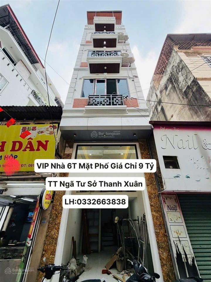 Nhỉnh 9 tỷ có nhà 6 tầng mặt phố oto tránh thanh xuân dt26m2 mt3,3m nhà mới kinh doanh dỉnh chóp