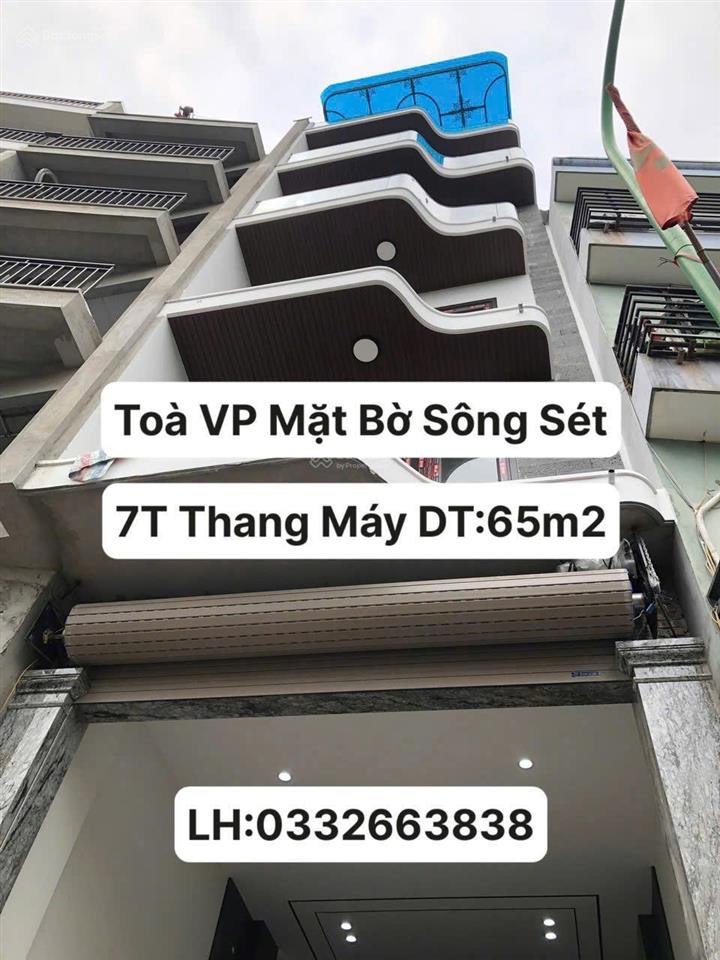 Siêu phẩm toà văn phòng mặt bờ sông sét nhà mới 7 tầng thang máy dt62m2 mt5m thiết kế thông sàn