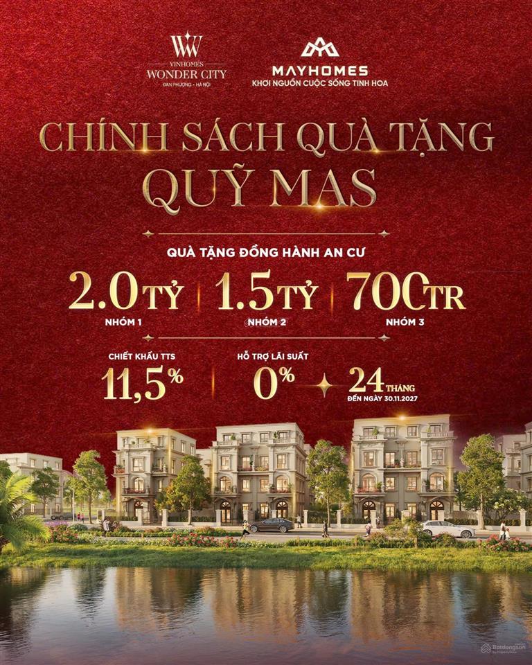 Vinhomes wonder city siêu chính sách 2026  nhận quà khủng 2 tỷ  sở hữu biệt thự chỉ với 30%