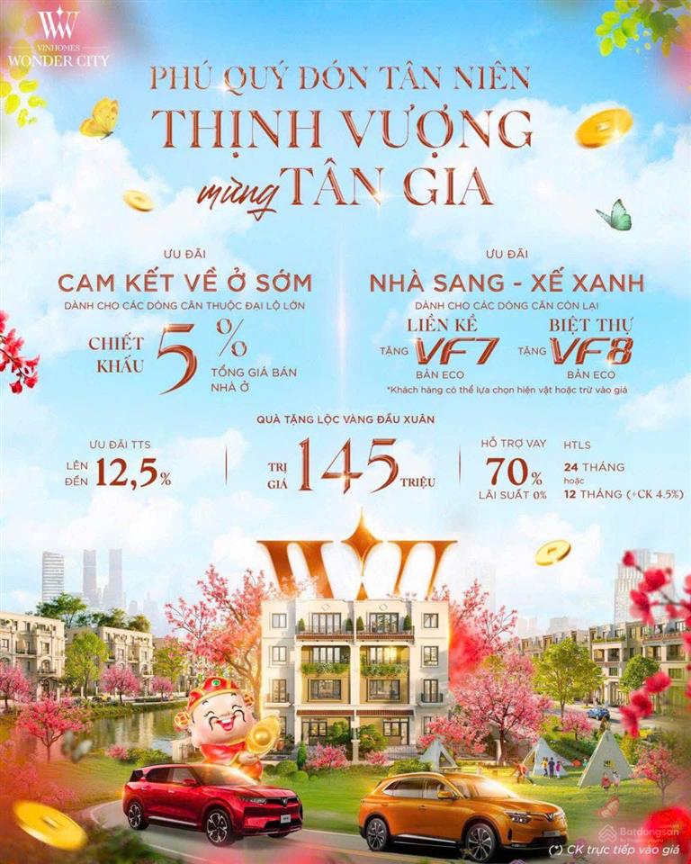 Vinhomes wonder city siêu chính sách 2026  nhận quà khủng 2 tỷ  sở hữu biệt thự chỉ với 30%