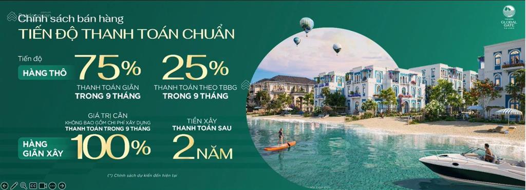 Đầu tư thảnh thơi nhận lợi nhuận ngay với căn 50m2 full nội thất tại vinhomes global gate hạ long