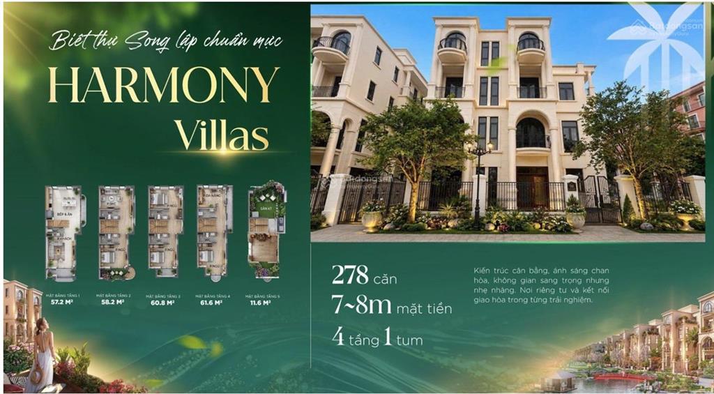 Cần tiền bán gấp căn biệt thự song lập vinhomes ocean park, dt 144m2, xd 4.5 tầng, giá 11.780 tỷ