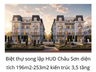 Siêu hot mở bán liền kề, bt hud 46tr/m2 cả nhà và đất tại châu sơn trung tâm phủ lý tỉnh ninh bình