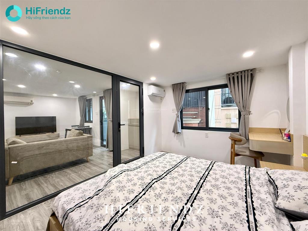 Cho thuê căn hộ studio full nội thất tốt, thang máy, gần cầu nguyễn văn cừ an ninh