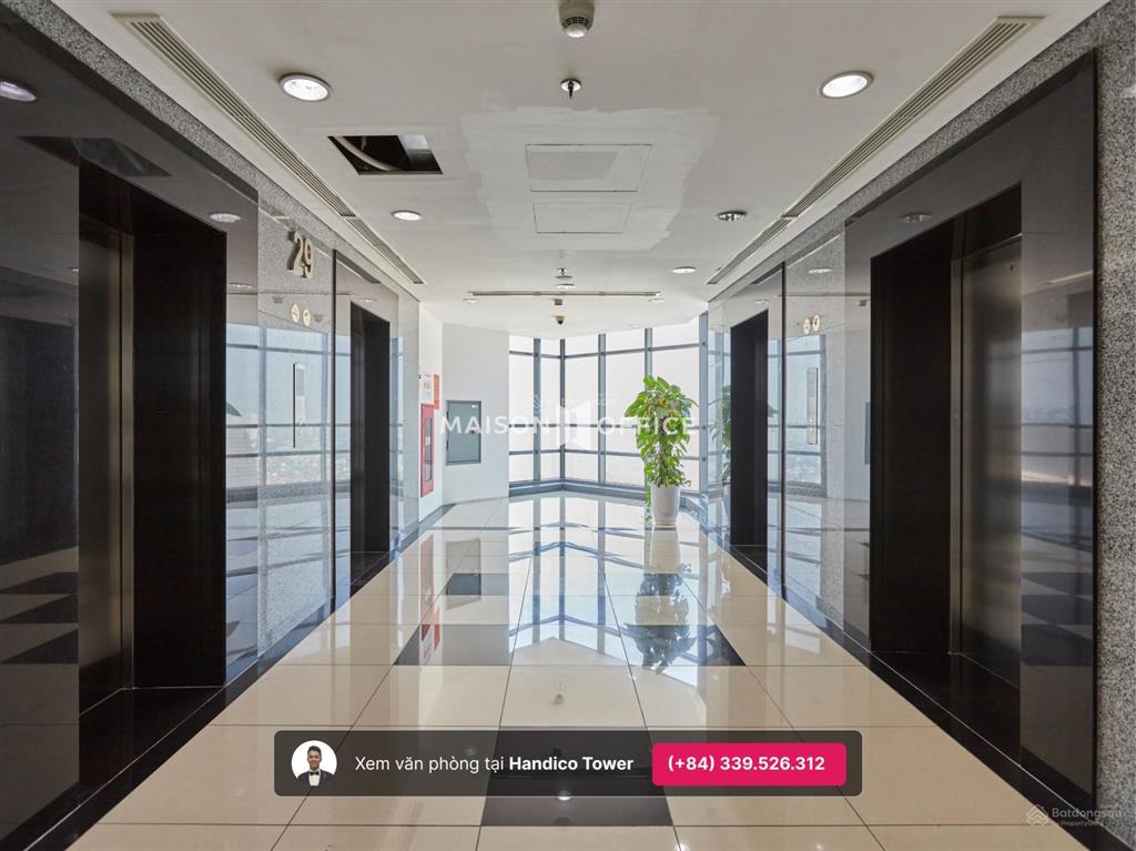 Văn phòng hạng a full đồ tại tòa handico phạm hùng, vp sẵn nội thất