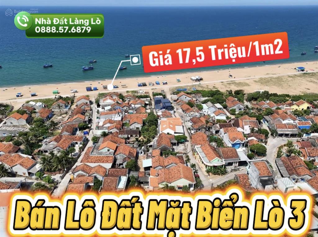 Lô đất mặt biển rẻ nhất làng du lịch cộng đồng lò 3
