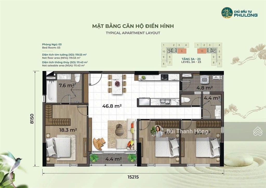Bán căn hộ essensia sky cạnh phú mỹ hưng, 119m2, 3pn