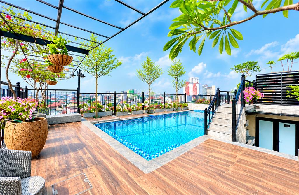 Cho thuê căn hộ dịch vụ cao cấp phố hồng tiến 45m2 full đồ có lốt ô tô giá 10 triệu  0976 879 ***