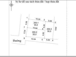 50m2, mt5m, 100% thổ cư  đất đẹp tổ 10, thôn ấp tre, xã quang minh, hn