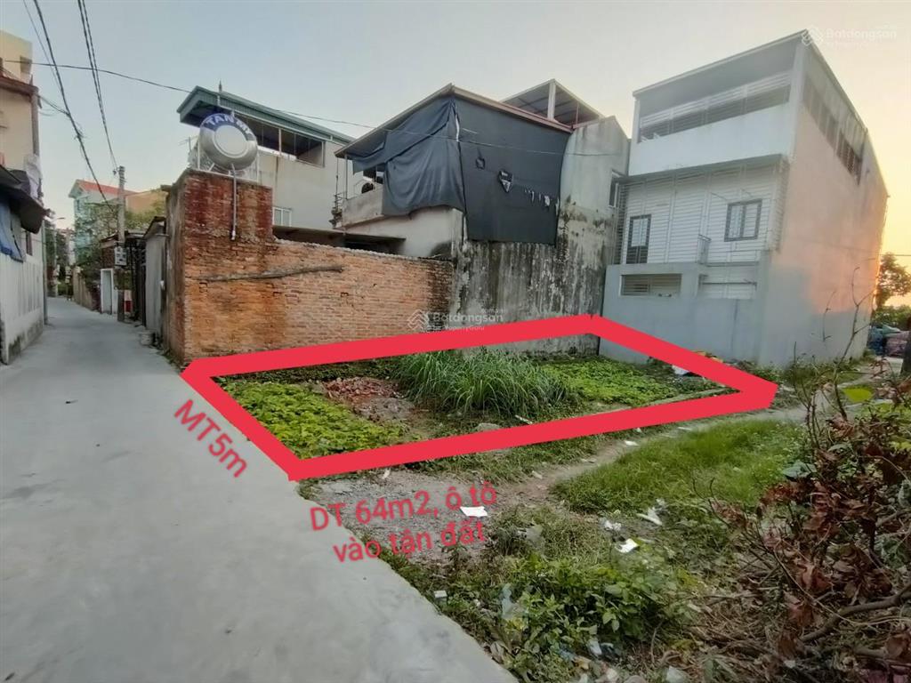 Diện tích 63.6m2, mặt tiền 5m, ô tô vào đất  tổ 6, xã quang minh, hà nội (3.5 tỷ)