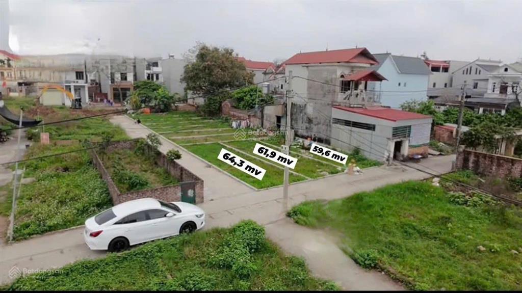 Bán đất dt64m2, mặt tiền 4.2m, lô góc, ngõ ô tô thông  thôn ấp tre, xã quang minh, hn (4.12 tỷ)