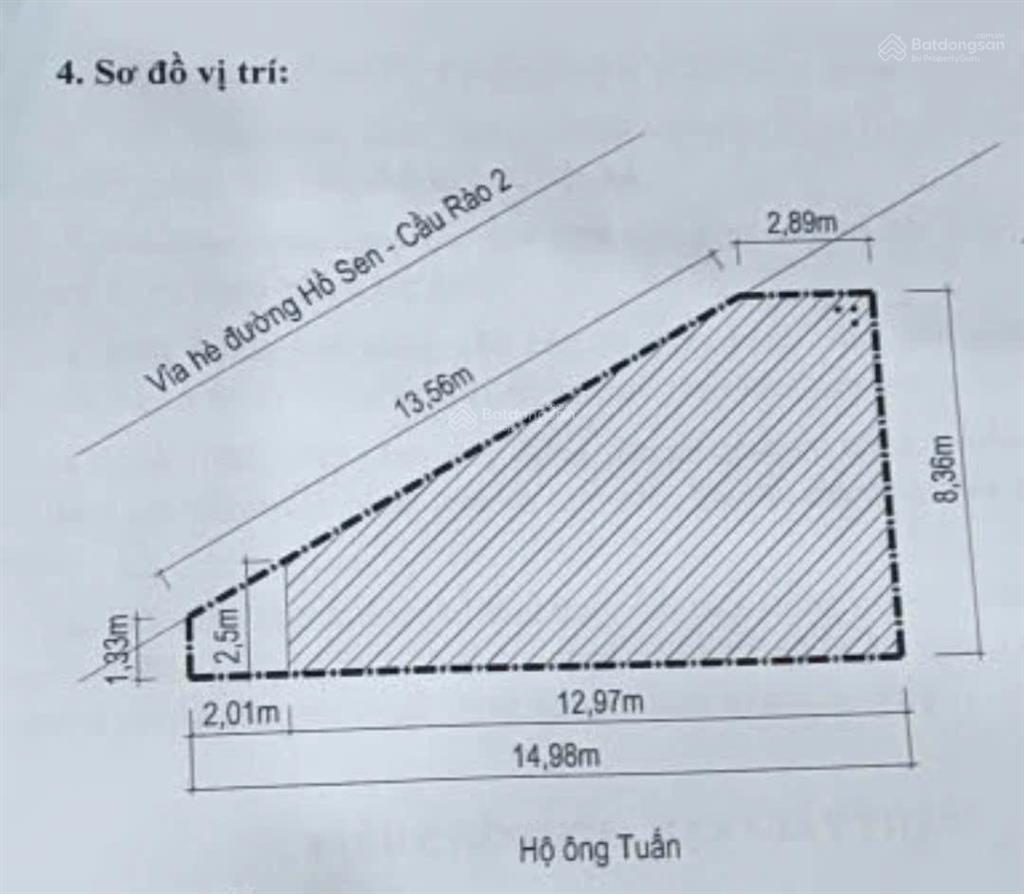 Siêu phẩm mặt đường hồ sen  mặt tiền siêu rộng 16m