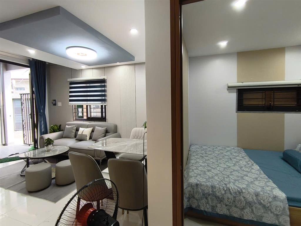 #  Trưng Nữ Vương, Sân Cực Rộng, 3 mặt thoáng, 48.9m2, 2 tầng mới, 3PN, Full Nội Thất,