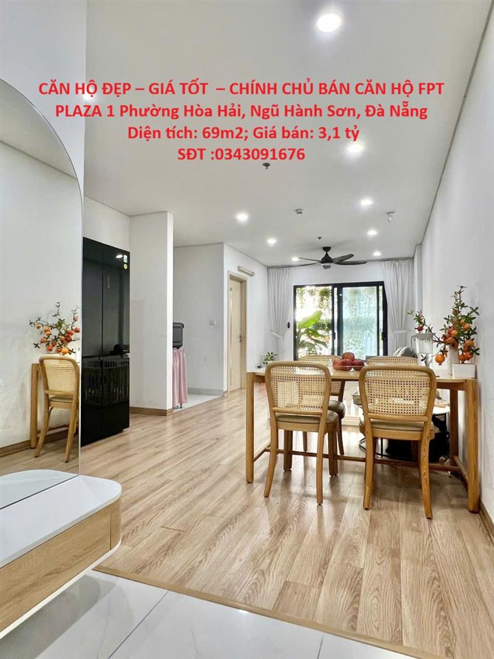 CĂN HỘ ĐẸP – GIÁ TỐT  – CHÍNH CHỦ BÁN CĂN HỘ FPT PLAZA 1 Phường Hòa Hải, Ngũ Hành Sơn, Đà