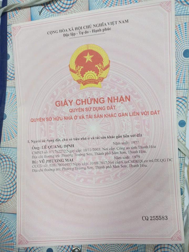 CHÍNH CHỦ BÁN NHÀ & ĐẤT SẦM SƠN – GIÁ ĐẦU TƯ Tại Đường Ngô Văn Sở, P. Bắc Sơn, TP. Sầm