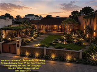 HOT HOT – CHÍNH CHỦ CẦN BÁN ĐẤT số 35 Đ. Hoàng Thị Loan, P. Quang Trung, TP. Kon Tum, T.