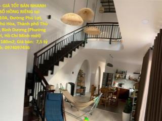 NHÀ ĐẸP- GIÁ TỐT BÁN NHANH NHÀ  SỔ HỒNG RIÊNG tại Thành phố Thủ Dầu Một, Bình Dương