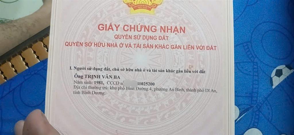 ĐẤT ĐẸP- GIÁ TỐT CHÍNH CHỦ BÁN GẤP LÔ ĐẤT 2 MẶT TIỀN TIỀM NĂNG ĐẦU TƯ TẠI  Bàu Bàng, Bình