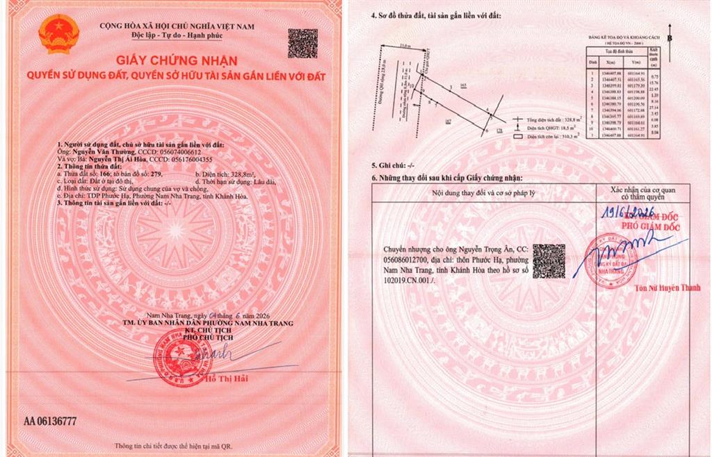 HOT HOT – CHÍNH CHỦ CẦN BÁN BIỆT THỰ MẶT TIỀN TẠI X. Phước Đồng, TP. Nha Trang, T. Khánh