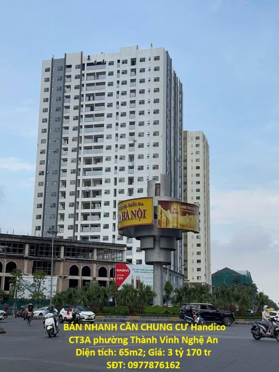 CĂN HỘ TIỆN ÍCH- GIÁ TỐT CHÍNH CHỦ BÁN NHANH CĂN CHUNG CƯ Handico CT3A phường Thành Vinh