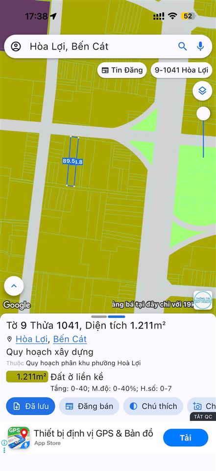 ĐẤT ĐẸP- GIÁ TỐT BÁN NHANH LÔ ĐẤT 2 MẶT TIỀN ĐẦU TƯ LÀ SINH LỜI tại Bến Cát, Bình Dương