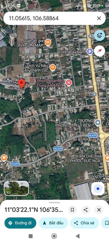 ĐẤT ĐẸP- GIÁ TỐT BÁN NHANH LÔ ĐẤT ĐẦU TƯ LÀ SINH LỜI TẠI thị xã Bến Cát tỉnh Bình Dương