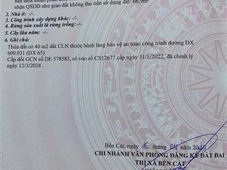ĐẤT ĐẸP- GIÁ TỐT BÁN NHANH LÔ ĐẤT ĐẦU TƯ LÀ SINH LỜI TẠI thị xã Bến Cát tỉnh Bình Dương