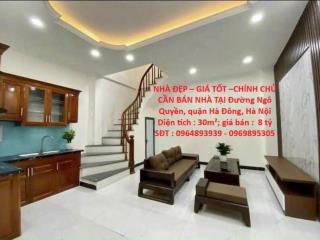 NHÀ ĐẸP – GIÁ TỐT –CHÍNH CHỦ CẦN BÁN NHÀ TẠI Đường Ngô Quyền, quận Hà Đông, Hà Nội