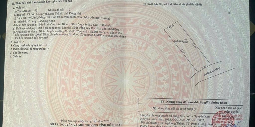 SIÊU HÓT NHÀ ĐẸP - ĐẦU TƯ SINH LỜI - CHỦ Cần Bán Nhanh  Nhà Xã Lộc An, H. Long thành,