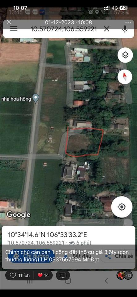 ĐẤT ĐẸP - GIÁ TỐT - CHÍNH CHỦ Cần Bán Nhanh Lô Đất Xã long sơn, Huyện Cần Đước, Long An.