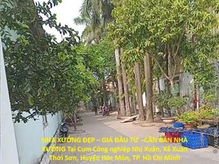 NHÀ XƯỞNG ĐẸP – GIÁ ĐẦU TƯ –CẦN BÁN NHÀ XƯỞNG Tại CỤM CÔNG NGHIỆP NHỊ XUÂN, HUYỆN HÓC