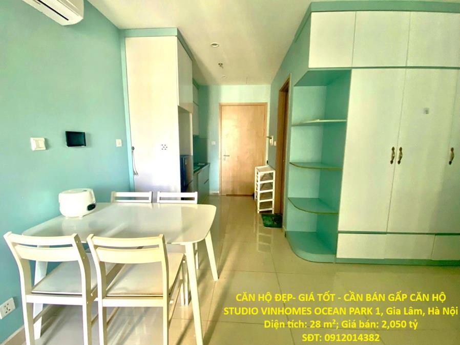 CĂN HỘ ĐẸP- GIÁ TỐT - CẦN BÁN GẤP CĂN HỘ STUDIO VINHOMES OCEAN PARK 1 Gia Lâm, Hà Nội
