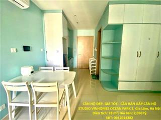 CĂN HỘ ĐẸP- GIÁ TỐT - CẦN BÁN GẤP CĂN HỘ STUDIO VINHOMES OCEAN PARK 1 Gia Lâm, Hà Nội
