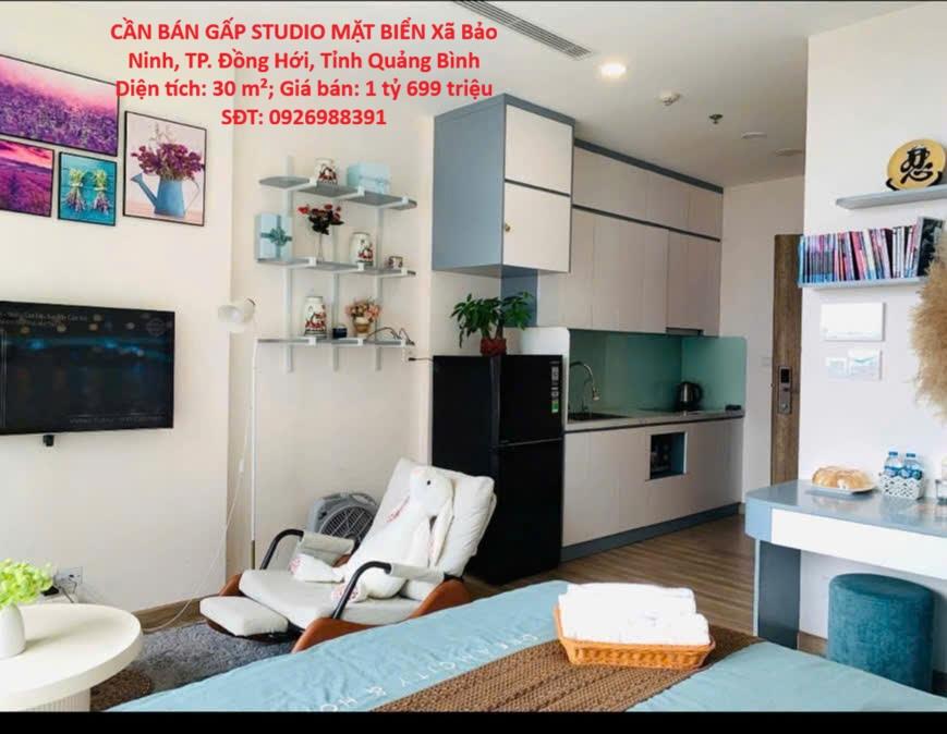 ĐÓN ĐẦU SÓNG DU LỊCH – CẦN BÁN GẤP STUDIO MẶT BIỂN Xã Bảo Ninh, TP. Đồng Hới, Tỉnh Quảng
