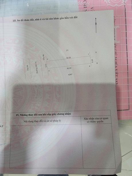 ĐẤT CHÍNH CHỦ - GIÁ TỐT Khu Vực Mỹ Phước 2, Thị Trấn Mỹ Phước , Huyện Bến Cát, Tỉnh Bình
