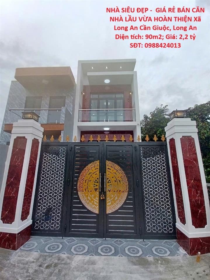 NHÀ SIÊU ĐẸP -  GIÁ RẺ BÁN CĂN NHÀ LẦU VỪA HOÀN THIỆN Xã Long An Cần Giuộc , Long An