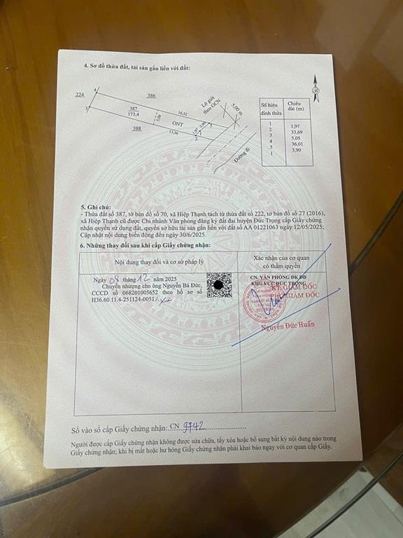 CHÍNH CHỦ Cần Bán Nhanh Lô Đất Mặt Tiền Đẹp Vị Trí Tại Gần Cầu Phi Nôm, xã Hiệp Thạnh,