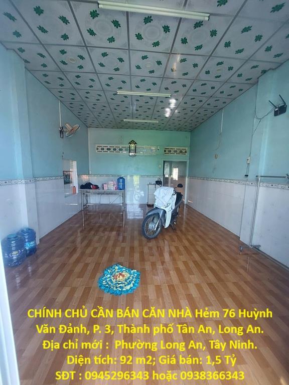 ĐẦU TƯ SINH LỜI - CHÍNH CHỦ CẦN BÁN CĂN NHÀ Hẻm 76 Huỳnh Văn Đảnh, P. 3, Thành phố Tân