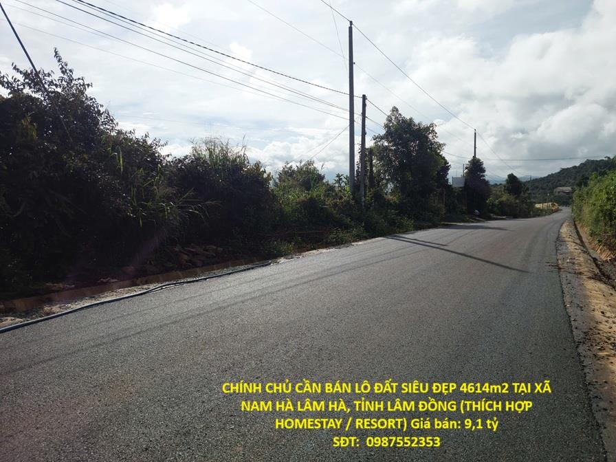 CHÍNH CHỦ CẦN BÁN LÔ ĐẤT SIÊU ĐẸP 4614m2 TẠI XÃ NAM HÀ LÂM HÀ, TỈNH LÂM ĐỒNG (THÍCH HỢP
