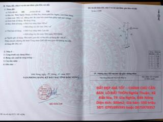ĐẤT ĐẸP GIÁ TỐT – CHÍNH CHỦ CẦN BÁN  LÔ ĐẤT THÔN Nghĩa Thuận, Xã Đắk Nia, TP. Gia Nghĩa,