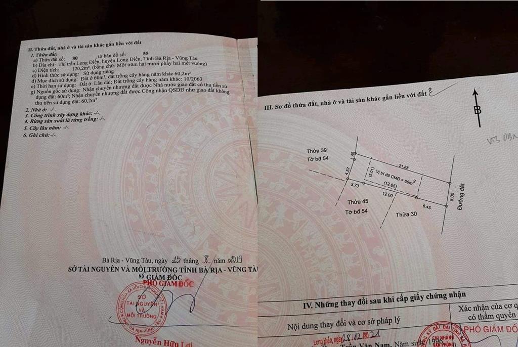 HOT !!! CHÍNH CHỦ CẦN BÁN NHANH LÔ ĐẤT GIÁ TỐT TẠi Hẻm 77, Đường Dương Bạch Mai, Thị trấn