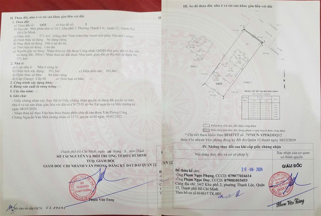 NHÀ ĐẸP GIÁ TỐT CHÍNH CHỦ CẦN BÁN NHÀ MẶT TIỀN Đường Thạnh Lộc 49, Phường Thạnh Lộc, Quận