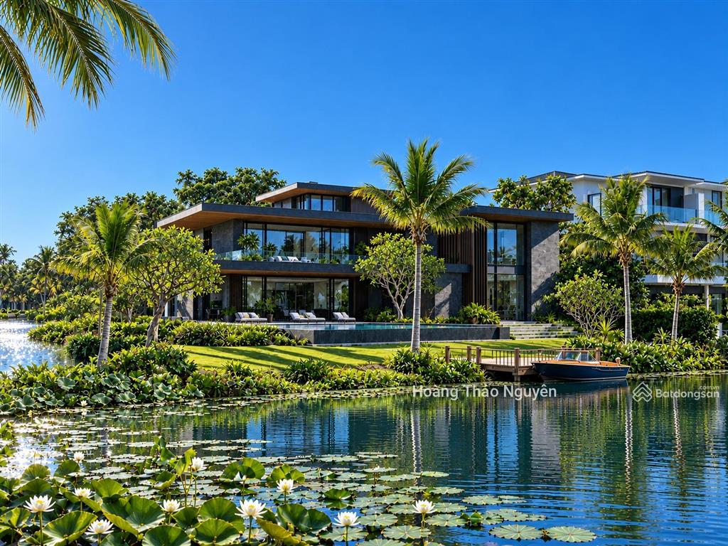 Biệt thự đảo ecopark lô góc 2 mặt sông, đất khoảng 1000m2, sân vườn rộng, giá 238 tỷ