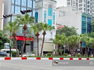 Bán nhà mặt phố trần quốc hoàn  cầu giấy  195m 8 tầng thang máy kdvp vỉa hè rộng