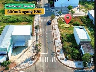 Hàng hiếm cặp đất đẹp trần văn quế ngang 10m kẹp cống siêu hiếm