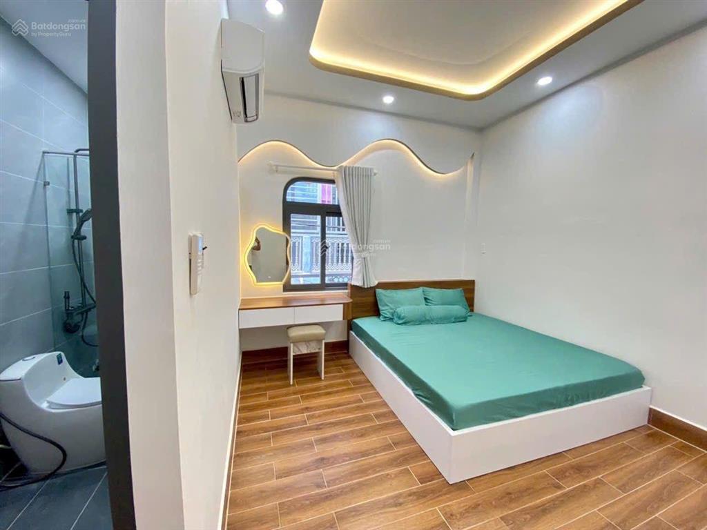 Nhà 2 tầng đúc btct, full nội thất, hẻm lý thường kiệt f8 4,1x12,5 3 phòng ngủ, có phòng dưới trệt